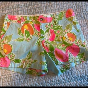 Lilly Pulitzer Pink Lemonade Callahan 100% Cotton
Shorts Size 10